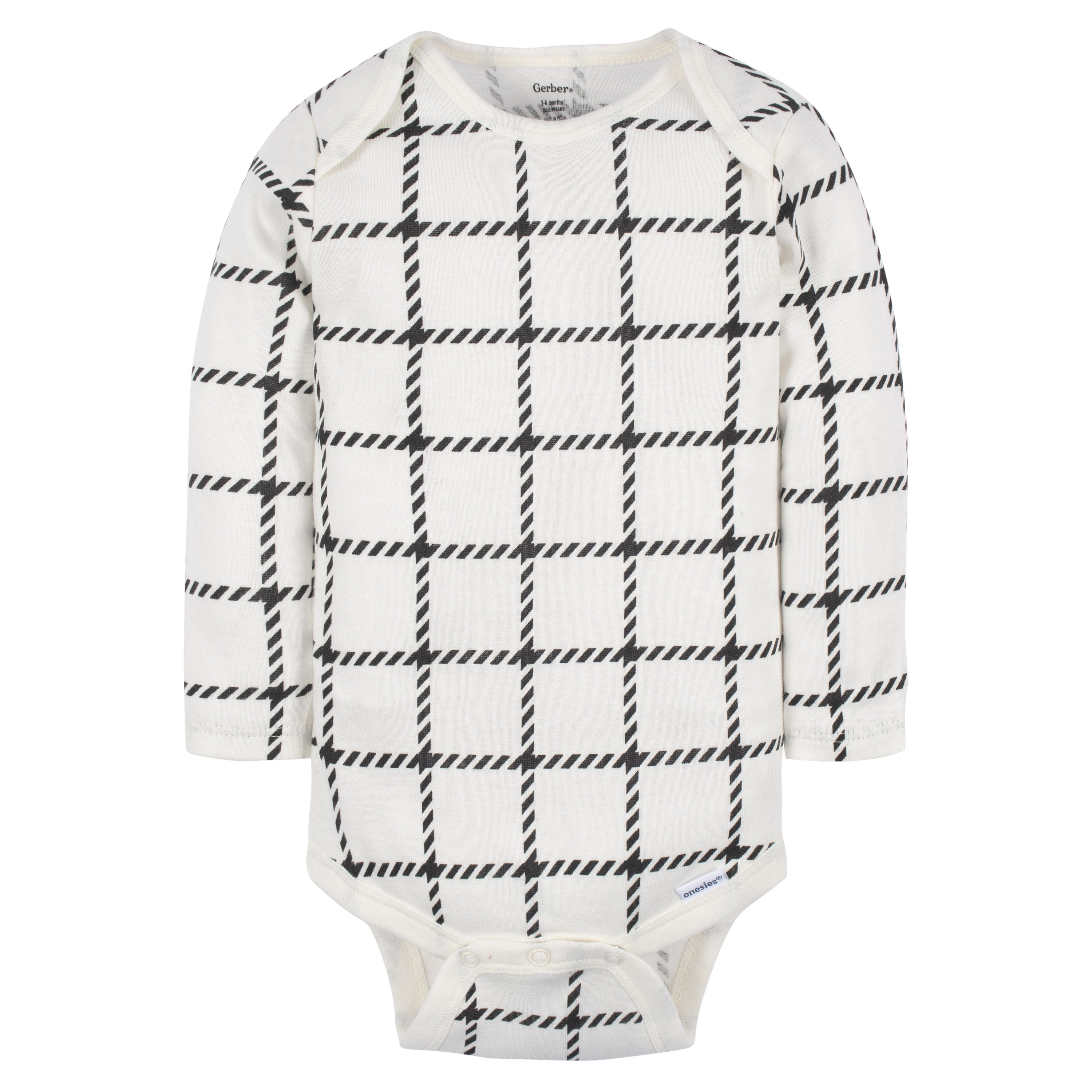 Gerber Baby Gender Neutral Long Sleeve Onesies Bodysuits, 6-Pack, Sizes Newborn - 12 Months