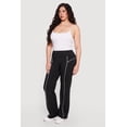 thumbnail image 2 of Women's Plus Size High Waisted Contrast Piping Pants, 2 of 4