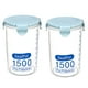 thumbnail image 3 of Naiovety Plástico Sellado Latas Cocina Caja Almacenaje Transparente Food Bote Keep Fresh Organizadores de utensilios de cocina azul SG Naiovety HA0062-12B, 3 of 6