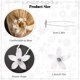 thumbnail image 2 of 24 Piezas Horquillas para el Cabello de Flores de Boda Horquillas de Boda con Diamantes de Imitación Horquillas para el Cabello de Flores en Forma de U Horquillas para el Cabello de Novia de, 2 of 5