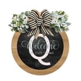 thumbnail image 1 of HYmarket Colorfast Doorplate Garland - Easy to Hang, Surname Letter, Burr-free Wooden, Optional Last Name, Year Round Front Door Wreath, Door Supply, 1 of 8