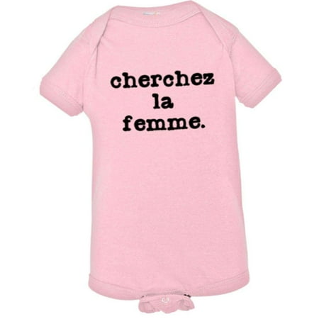 

PleaseMeTees™ Baby Cherchez LA Femme Classic French Logo HQ Jumpsuit
