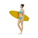 thumbnail image 3 of Figura de surf en miniatura a escala 1/64 Figura en miniatura Accesorio fotográfico Colección Realista Estilo E, 3 of 9