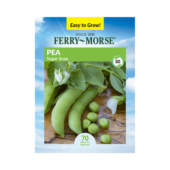 Ferry-Morse 8.5G Pea Sugar Snap Annual Vegetable Seeds, Full Sun