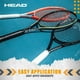 thumbnail image 4 of Raqueta de tenis Overgrip HEAD Xtreme Soft, paquete de 3, color negro y blanco, 4 of 4