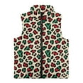 thumbnail image 4 of Uorisanigo Leopard Print Boys Girls Full Zip Fleece Vest Fashion Fall Winter Clothes Sleeveless Jacket Warm Puffer Vest Soft and Lightweight Outdoor Layering (2-12 Years), 4 of 7