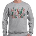 thumbnail image 2 of To the North Pole and Back Sweatshirt Unisex X-Large Grey, 2 of 5