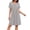 Light Gray, variant on Ekouaer Nightgowns for Women V-Neck House Dresses Short Sleeve Moo Moos Mumu Dresses Lounge Dress