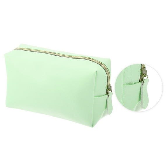 Vocoste PU Leather Makeup Bag Large Makeup Bag Make Up Brush Organizer Bag Toiletry Bag for Women M Size Green