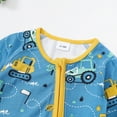 thumbnail image 5 of Baby Boys Romper Zip-up Jumpsuits Long Sleeve One Piece Bamboo Rompers for Newborn, 5 of 9