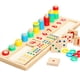 thumbnail image 1 of Juguete educativo de madera para contar y combinar números para niños., 1 of 4