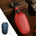 thumbnail image 1 of Car Key Fob Cover Case Protector For Peugeot Citroen DS Car Key Fob Cover Leather Hand Stitched Case, 1 of 22