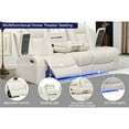 thumbnail image 4 of Hybition Living Room Furniture Set, 3 Pieces,Power Recliner Sofa with LED Light, Reading Light, Wireless Charging, Loveseat with Cup Holders, Storage, Bluetooth Speaker, Single Chair with Storage-Colo, 4 of 5