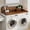 Walnut 073, variant on Laundry Wood Shelf Topper with Edge, 54 x 27.5 Washer Dryer Countertop with Non-slip Pads, Double Layer Organizer for Detergent and Folding, MDF Walnut