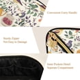 thumbnail image 5 of FORMRS Makeup Bag Travel Cosmetic Organizer for Women Fold Flat Zipper Pouch with Handle, Birds and Teapots, 5 of 8