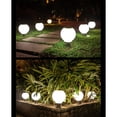 thumbnail image 4 of Luz de columna redonda de acero inoxidable, lámpara de poste alimentada por energía Solar, herramienta de iluminación de pilar de camino de Iluminación y accesorios Luz calida 20 centímetros Matsuzay HA072933-02, 4 of 6