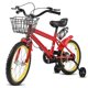 thumbnail image 2 of HONITANO Bicicleta Infantil con Ruedas de Apoyo y Cesta para Niños de 6 a 8 Años en Color Rojo, 2 of 9