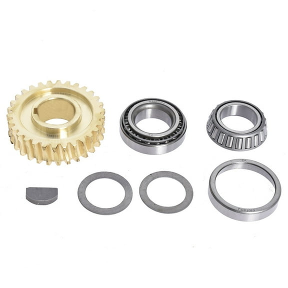 munirater KIT FOR TROYBILT HORSE TILLER WORM GEAR GW-11527 BEARINGS, RACES, SPACERS, KEY