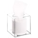 thumbnail image 1 of Caja de pañuelos de acrílico transparente con diseño cuadrado, elegante y duradera, diseño versátil, dispensador de caja de pañuelos transparente para baño, dormitorio, sala de estar o cocina, diseño, 1 of 6