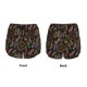 thumbnail image 3 of Balery Decorative Feathers Pantalones cortos deportivos para mujer con forro y dos bolsillos, elásticos, para entrenamiento, gimnasio, yoga-Large, 3 of 7