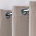 thumbnail image 4 of Exclusive Home Curtains 2 Pack Carling Basketweave Textured Woven Blackout Grommet Top Curtain Panels, 52x96, Linen, 4 of 6