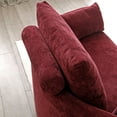 thumbnail image 5 of Miekor Foldable Sleeper sofa bed, Floor Sofa Chair Bed,multi-functional, circular bed, adjustable Futon Sofa Folding Lazy Sofa Couch Burgundy B5A1390, 5 of 6