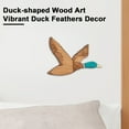 thumbnail image 3 of sunsanly 1/3Pcs Wooden Mallard Duck Wall Decoration Home Office Living Room Indoor Outdoor Flying Ducks Ornament Pendant Wood Craft Nature Lovers Gift, 3 of 8