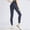 Navy, variant on pstuiky Womens Leggings, Solid Color Athletic Long Elastic Seamless Hip Lifting High Waisted Outfits for Vacation Comfy Workout Pants Holiday Gifts Khaki L
