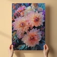 thumbnail image 3 of Dahlia Flower Canvas Wall Art 8x12 inches - Watercolor Botanical Wall Art Dahlia Flower Vintage Canvas for Bedroom, 3 of 5