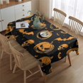 thumbnail image 3 of Rectangle Table Clothes Horror Pumpkin Skull Bat Halloween Tablecloth,Pattern Washable Table Covers for Picnic Gathering Halloween Fall Thanksgiving Christmas, 3 of 5