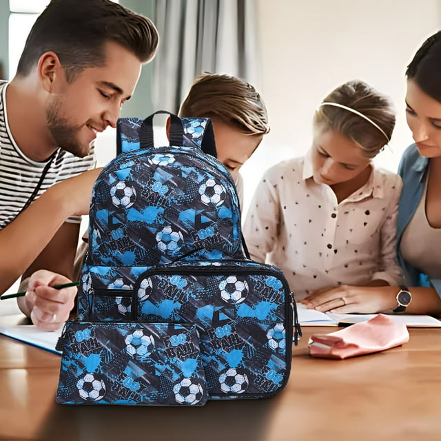Nilvkv Starting Season 1-3 Grade Chi 1dren'S Backpack Three Piece Combination Set and Double Shoulder Bag Pencil Case Outdoor