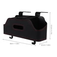 thumbnail image 2 of Raindrops Car Rear Seat Organizer Black Storage Box with Tissue Holder and Cup Holder for Car Back Seat, 2 of 8