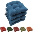 thumbnail image 3 of 16-inch Solid Micro Suede U-shaped Tufted Chair Cushions (Set of 4), 3 of 5