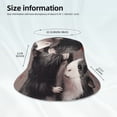 thumbnail image 3 of Bingfone Heart Guinea Pig Couple Bucket Hat for Men Women,Packable Reversible Printed Sun Hats,Fisherman Outdoor Travel Hiking Beach Caps, 3 of 7