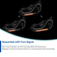 thumbnail image 6 of Spec-D Tuning Glossy Black Smoke LED Projector Headlights w/ Sequential LED Signals Compatible with 2012-2017 Hyundai Veloster, Left + Right Pair Headlamps Assembly, 6 of 7