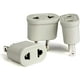 thumbnail image 1 of 3PCS FR to US Adapter Converter European Plug to American Plug White, 1 of 1