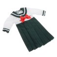 thumbnail image 3 of para de 1/6 , negruzco Verde negruzco yotijar Vestido de muñeca de 12 pulgadas, 3 of 9