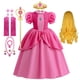 thumbnail image 2 of Vestido de Cosplay de princesa melocotón para niña, traje de juego de rol para fiesta de Halloween, trajes de actuación para escenario, ropa de Carnaval para niños Fivean unisex, 2 of 2