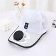 thumbnail image 2 of ibiyuan Solar Fan Hat Outdoor Upf 50+ Wide Brim Bucket Hat Usb & Solar Powered Fishing Hat for Men 2-In Hands-Free Hat Fan Sun Hats for Men for Fishing, Hiking Camping, Beach, 2 of 2
