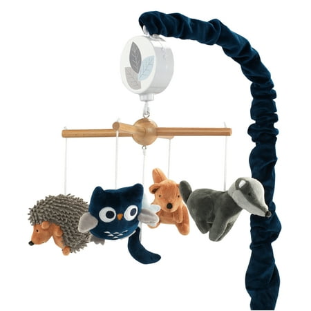 Lambs Ivy Whimsical Woods Fox Owl Musical Baby Crib Mobile