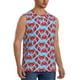 thumbnail image 2 of Fotbe Cartoon Crabs Men's Camiseta sin Mangas Estampada para Hombres, Playera Casual para Gimnasio, Entrenamiento, Playa-X-Large, 2 of 7