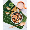 thumbnail image 3 of St. Patrick's Day Kitchen Dish Towels for Drying Dishes Set of 2, Green Shamrock Kitten Cats Hat Buffalo Plaid Waffle Weave Microfiber Hand Tea Bathroom Towels Quick Dry & Absorbent Towel 12x12, 3 of 7