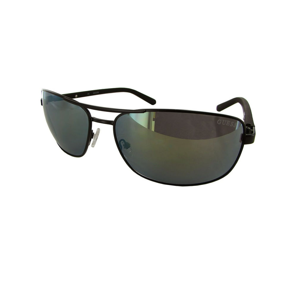 GUESS - Mens GU6835 Rectangular Wire Rim Sunglasses - Walmart.com ...