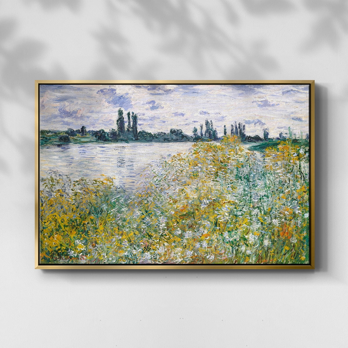 Vintage Landscape-XXVIII By Wexford Home Framed in Gold Wood Gallery Wrapped Canvas 25 in. x 37 in.