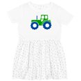 thumbnail image 3 of Inktastic Cute Green Tractor Girls Toddler Dress, 3 of 5