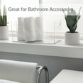 thumbnail image 3 of Simplify Rectangular Cabinet Organizer Basket Bin, Clear, 3 of 6
