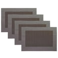 thumbnail image 1 of Manteles individuales de vinilo con diseño de palmeras de panda, resistentes al calor, lavables y fáciles de limpiar, juego de 4 manteles individuales de plástico para la mesa del comedor, 1 of 5