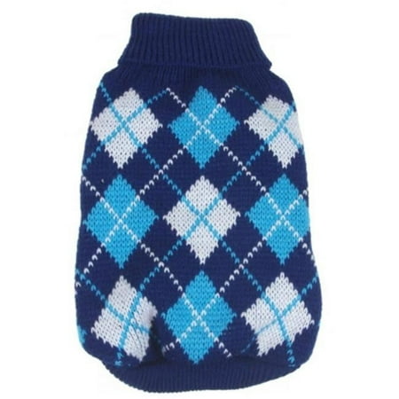 UPC: 0858342020404 | Pet Life ® Argyle Style Ribbed Knitted Fashion Designer Dog Sweater