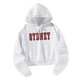 thumbnail image 4 of Sudadera informal para mujer, sudadera corta con capucha, disfraz moderno, ropa de gimnasio para mujer, jersey para entrenamiento atlético, trabajo, L, 4 of 10