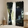 thumbnail image 3 of Castle Fairy Safari Black Bear Blackout Curtains Set of 2 (52x84 Each) for Boys Girls,Jungle Animal Window Curtains,Mountain Woodland Wildlife Curtains and Drapes,Luxury Bedroom Decor, 3 of 6